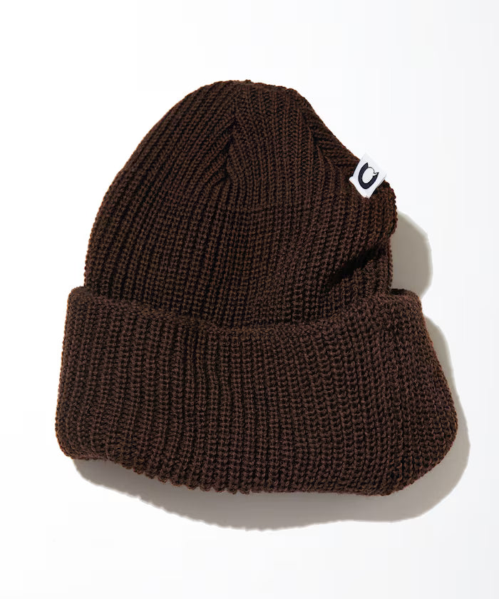 Wool Rib Watch Cap - Brown