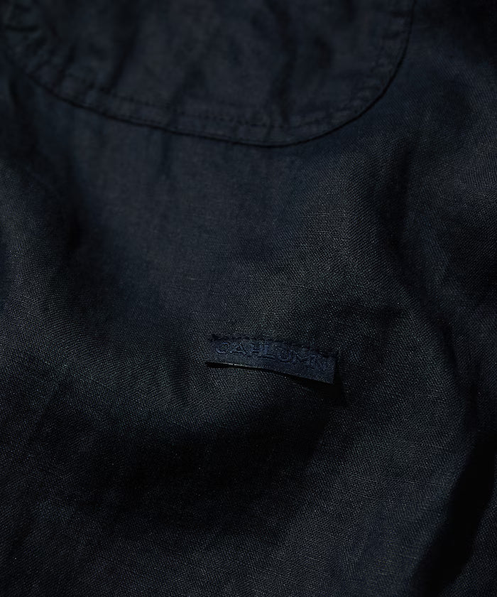 Belgium Linen Open Collar Shirt 1.1