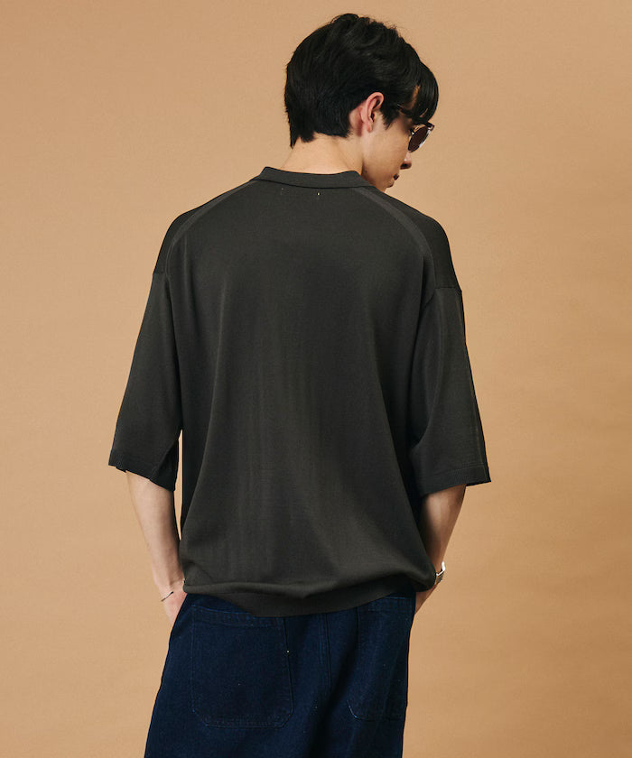 [New Color Added] SUPER ICE / Super Ice Short Sleeve Polo Neck Knit / Contact Cold Sensation