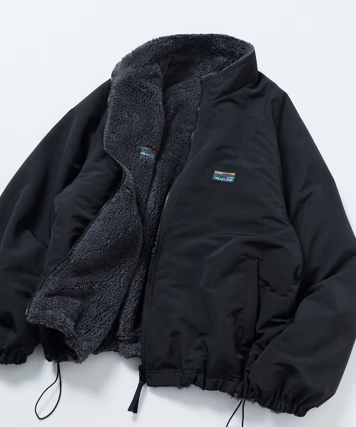 Relaxed Fit Nylon Fleece Reversible Stand Blouson [Limited Edition]