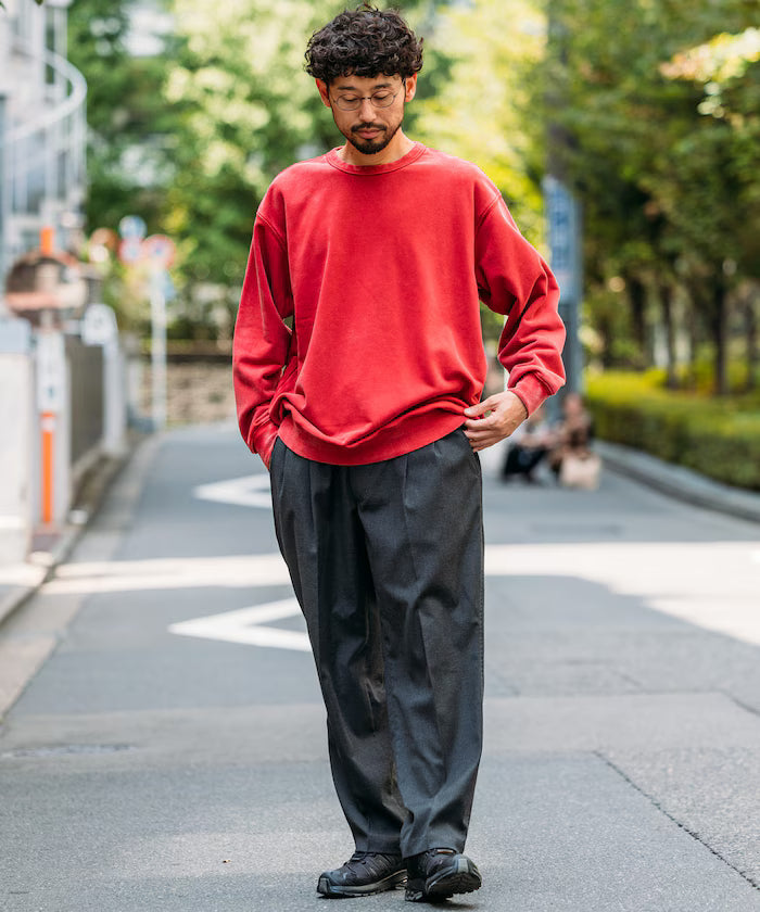 13 oz HEAVY WEIGHT heavyweight pigment-dyed crewneck sweatshirt