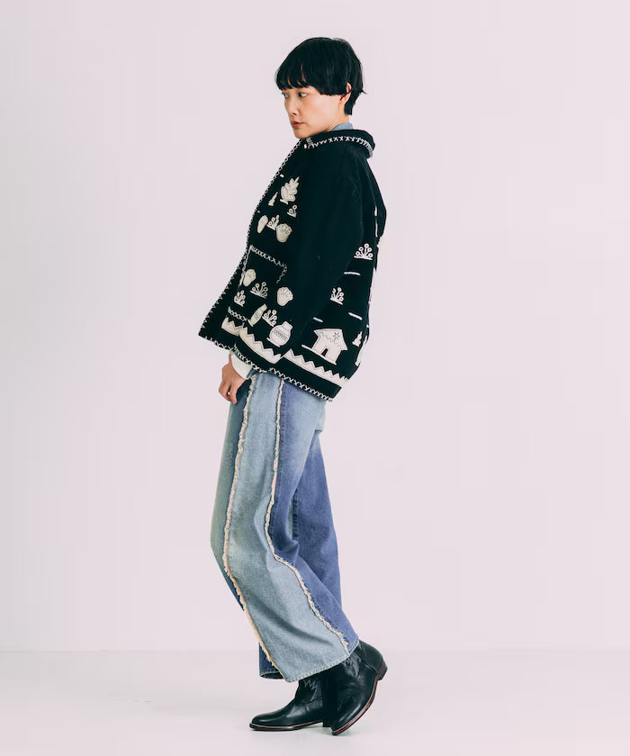 Indian Embroidery Wool Mexican Jacket