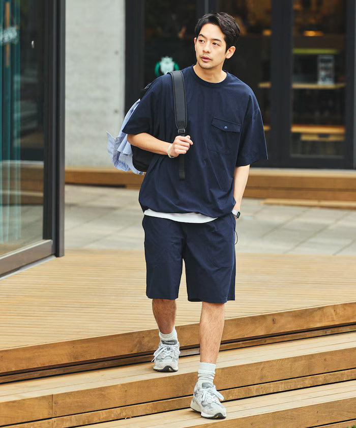 SOLOTEX Packable Short Sleeve Travel Set with Mini Bag Water-Absorbent and Quick-Drying
