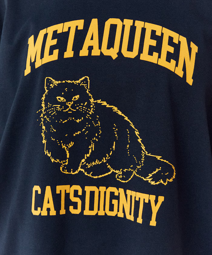 <Functional Material> METAQUEEN Cat Print T-Shirt Limited Edition