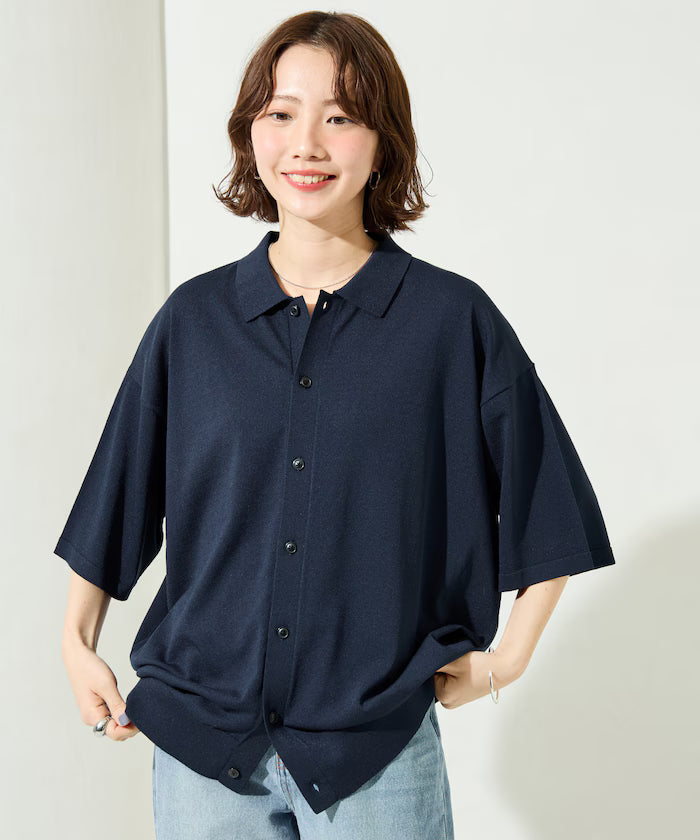 Relax Fit Relax Fit Cool Touch Polo Color Short Sleeve Knit Shirt [Limited Edition]