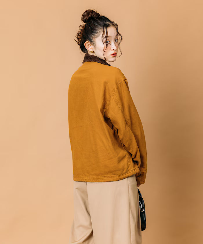 Big Silhouette Corduroy Switch Duck Blouson [Limited Edition]