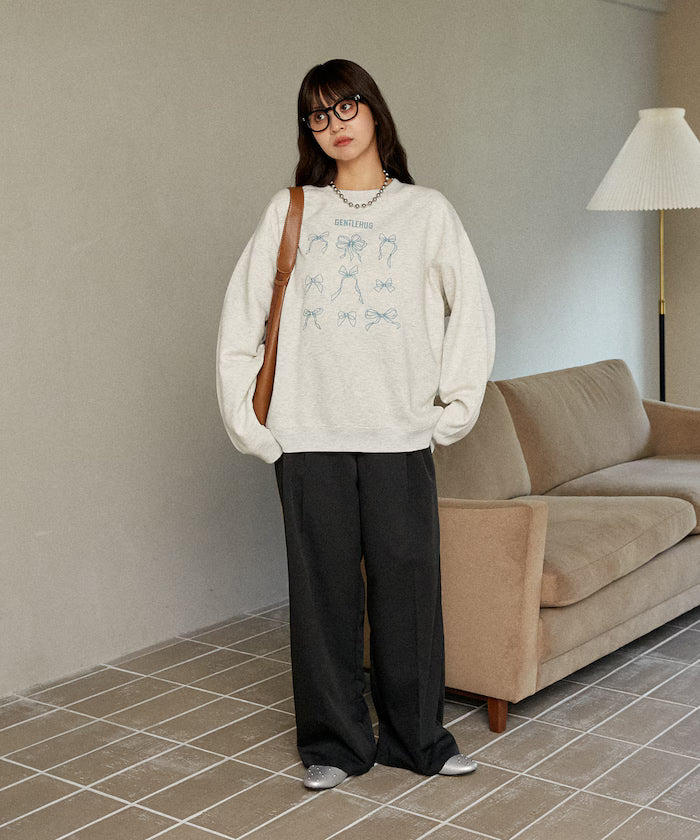 Ribbon Embroidery Crew Sweat Limited Edition