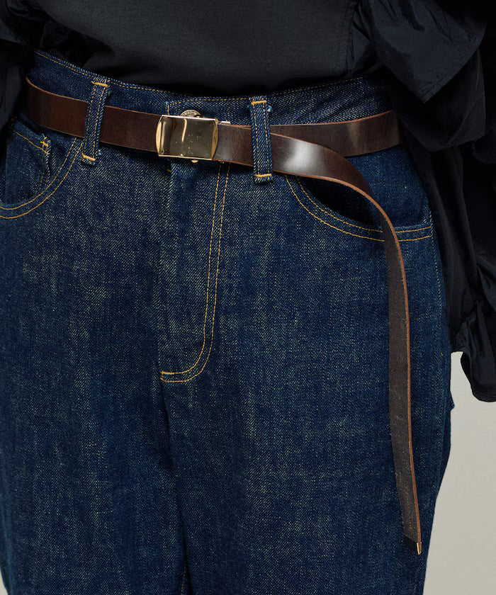 Leather Gacha Belt / Cowhide / Italian Leather