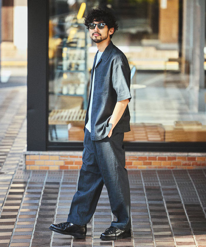 LINEN COTTON EASY SLACKS [Compatible with Setup]