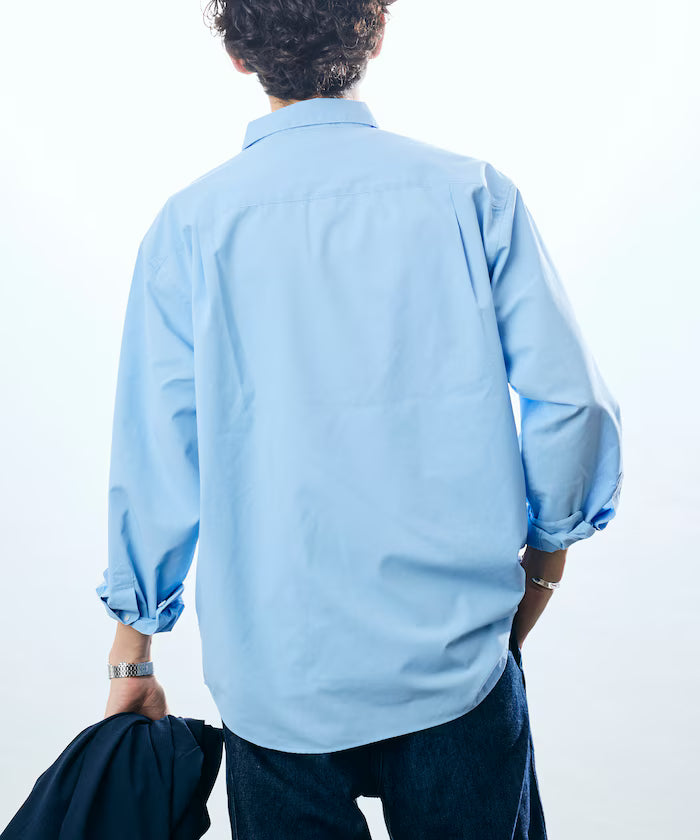 AIRDRY HIGH TECHYARN high-performance material broad regular color shirt long sleeve/quick-drying/heat shielding