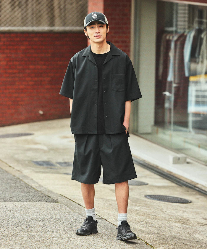 [New Color Added] Quick-Drying Material Relaxed Fit Easy Short Pants Linen-like Home Care