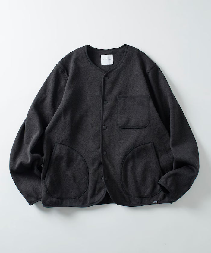 Relaxed Fit Knit Fleece Cardigan