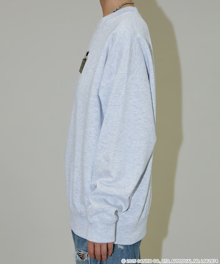 "SANRIO/Sanrio" Flock & Embroidery Art Sweat