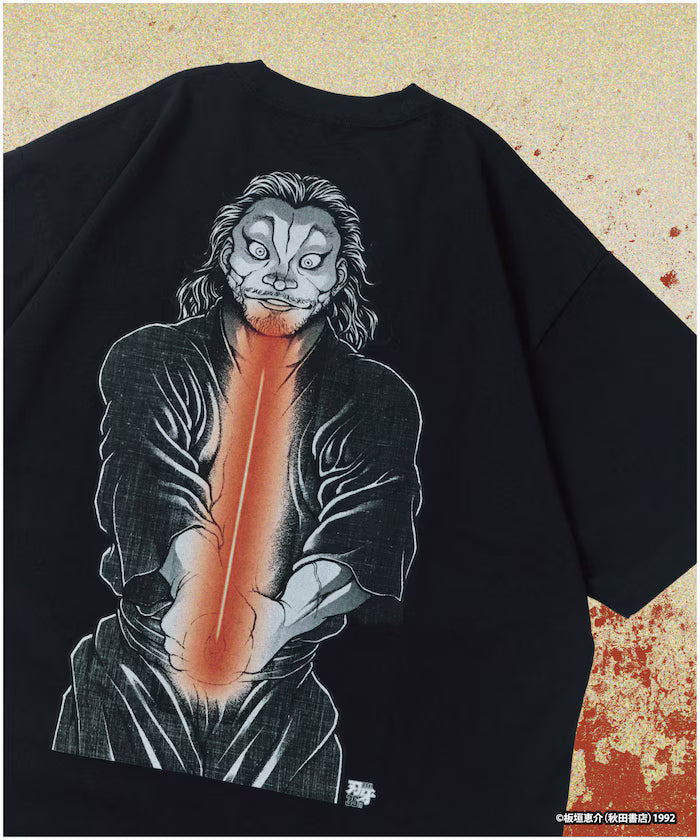 [Sale starts June 12, 12:00] Baki 'Niten Ichi Ryu/Miyamoto Musashi' Print Crewneck T-Shirt