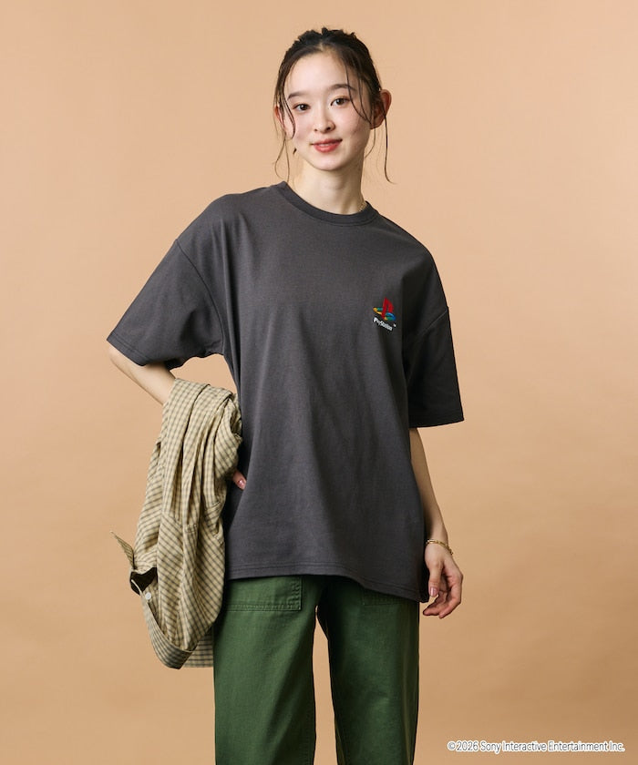 Big Silhouette Back Print Crew Neck T-Shirt/PlayStation Ape Escape 【Limited Edition】