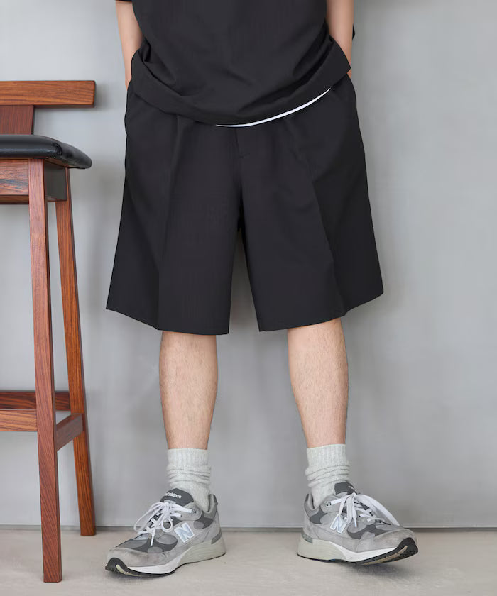 Functional Fabric Pullover Short Sleeve Shirt Set 3-piece Set / Washable / UV Cut / Quick Dry / Cool Touch