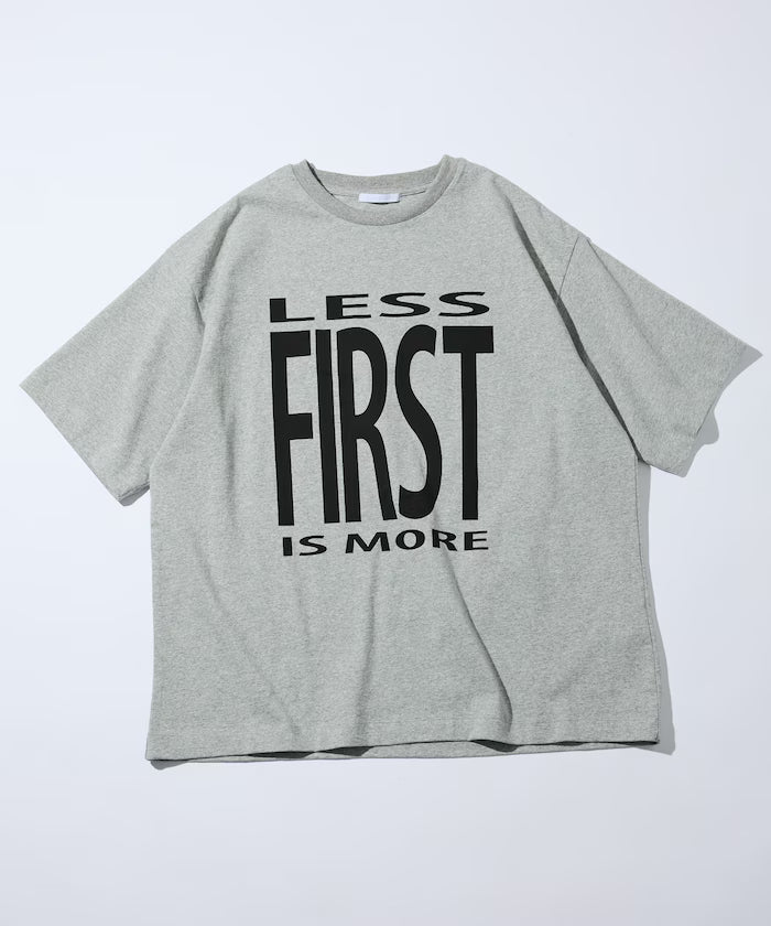 6 Ounce Front Logo Print Crew Neck T-Shirt / Print T-Shirt PRINT BIG FIRST