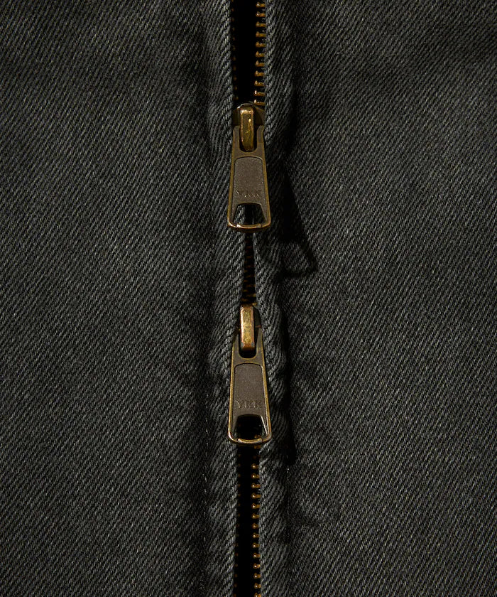 Relaxed Fit Harrington Denim Jacket
