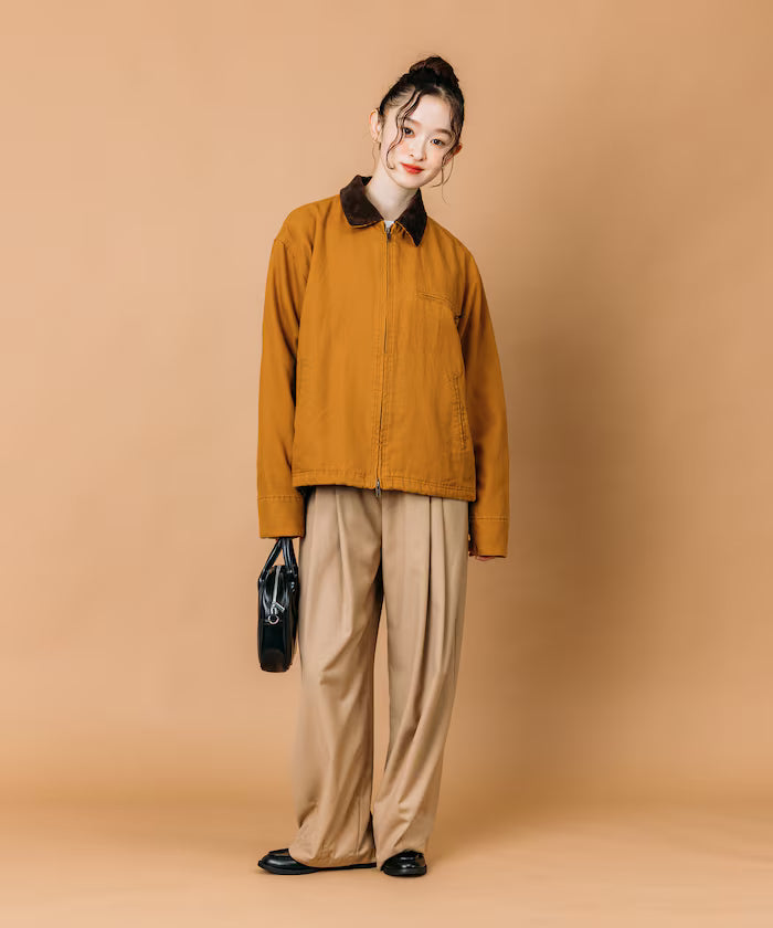 Big Silhouette Corduroy Switch Duck Blouson [Limited Edition]