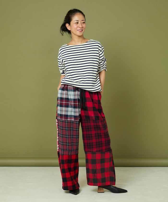 Flannel Check Easy Pants
