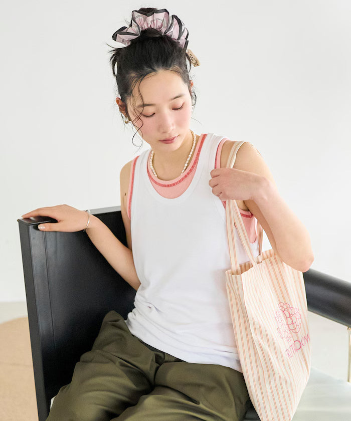 AIRDRY FUNCTIONAL High-Performance Material Ribbed Tank Top / Quick Drying / Heat Shielding