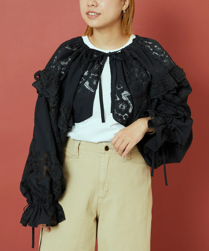 2WAY Lace Bolero & Chaps Pants