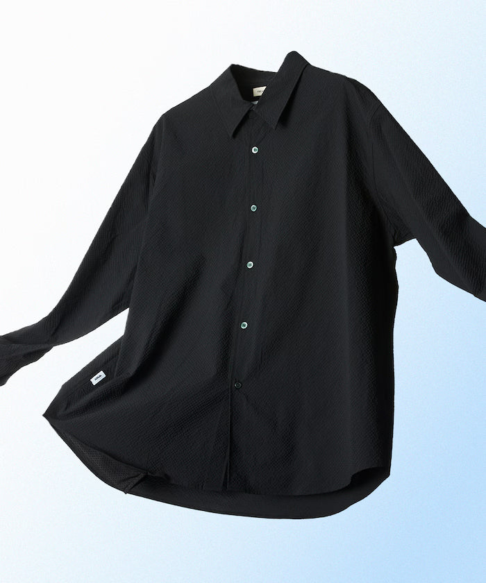 AiRide/Air Ride Relax Fit 2WAY Roll Up Sheer Seersucker Shirt/Pocketable/Quick Dry/UV Cut [Limited Release]