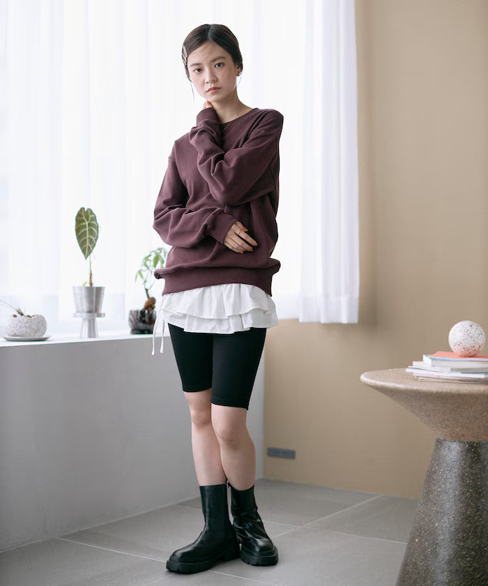 Organic Cotton Multiway Color Sweat / Back毛 Sweat / Set Item