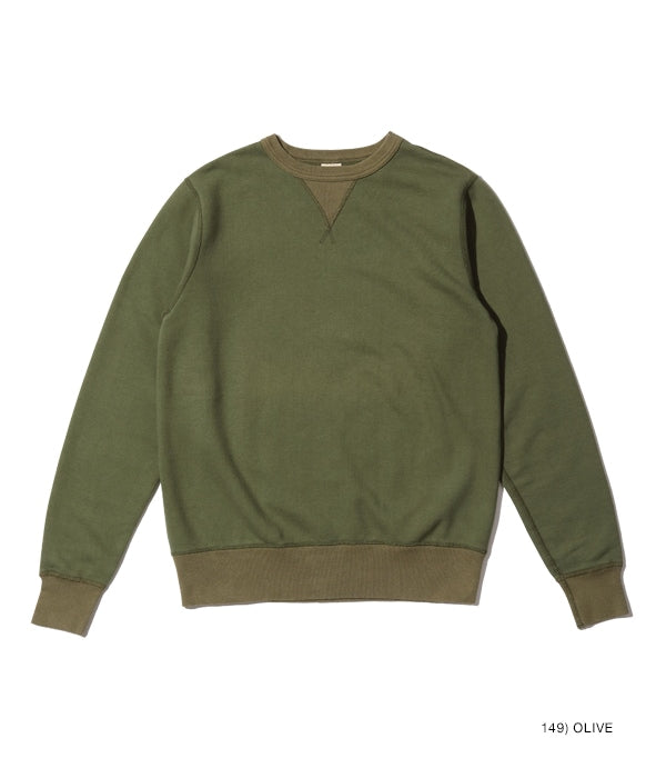 SET-IN CREW NECK SWEAT SHIRT - OLIVE