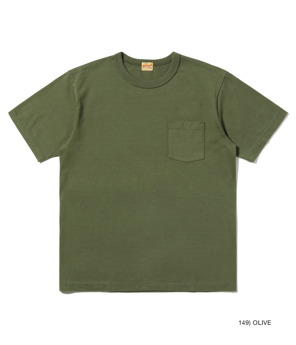 WHITESVILLE 14/- SHORT SLEEVE POCKET T-SHIRT - OLIVE