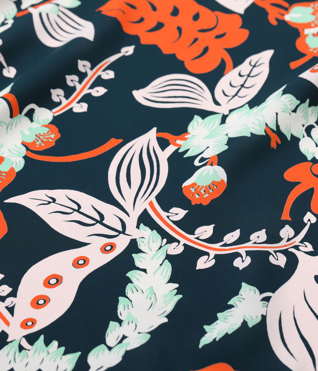 RAYON HAWAIIAN SHIRT “SHELL GINGER”
