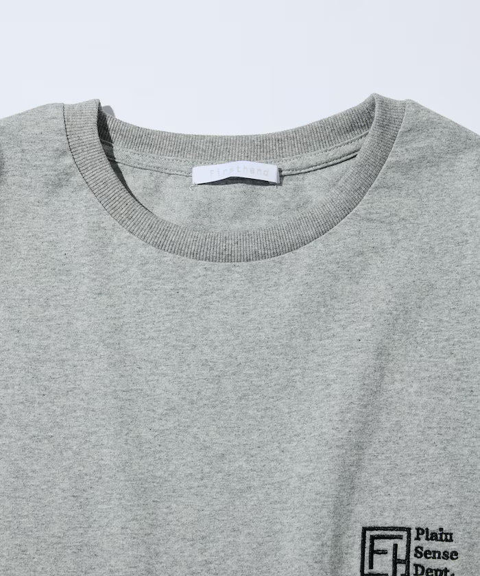 6 Ounce Front Logo Embroidered Crew Neck T-Shirt / One Point Design T-Shirt LEFT CHEST EMBROIDERY PSD