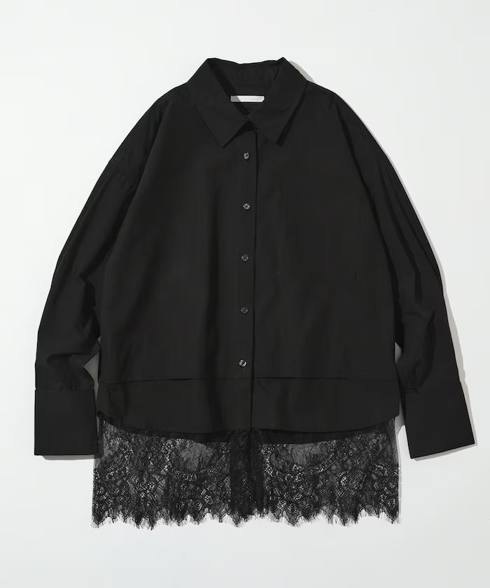 Oversized Lace Layered Shirt