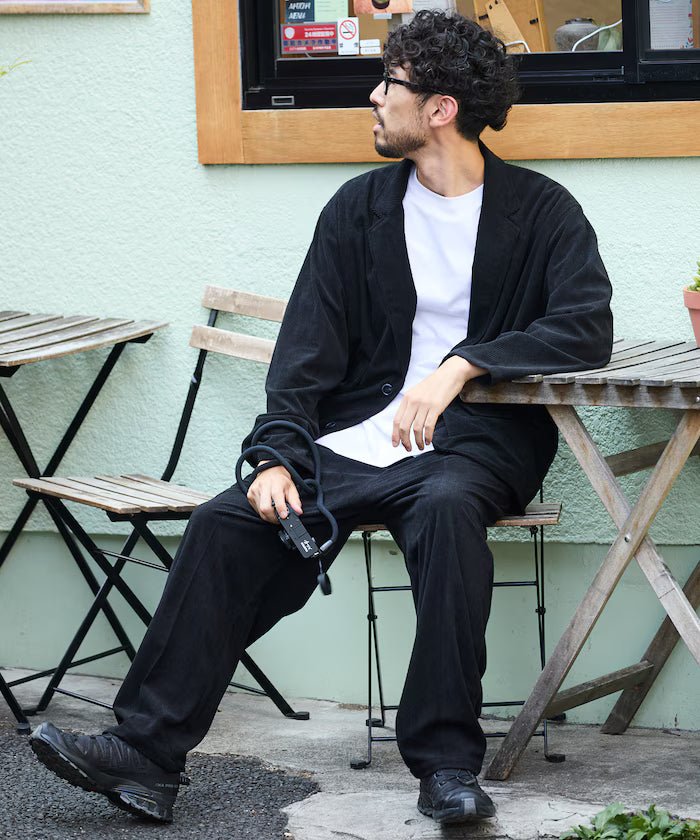 Relax Fit Corduroy Setup / Tailored Jacket / Wide Pants 【Limited Edition】