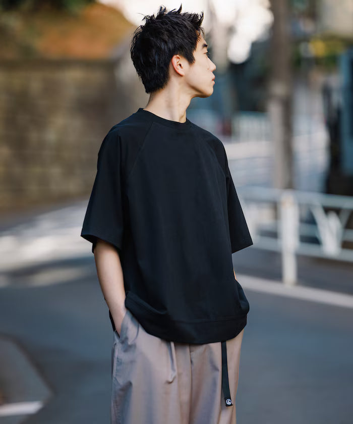 STORATECH/Stratech Lightweight Wide Silhouette Raglan T-Shirt/Antibacterial/Odor Resistant/Antimicrobial/UV Cut/Contact Cooling Moisture-Wicking 【Limited Edition】