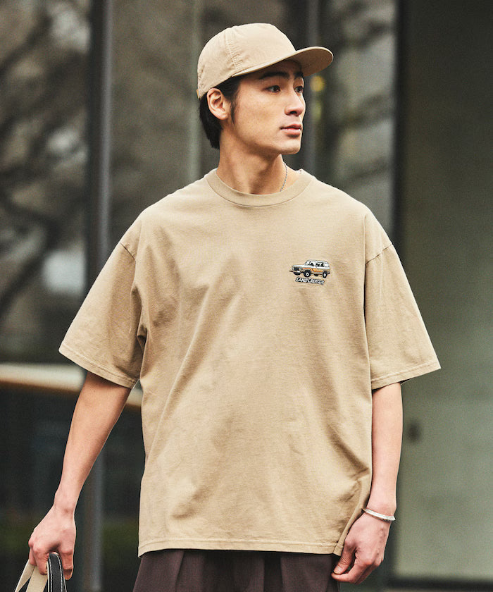 Relaxed Fit Land Cruiser 60 Back Print Short Sleeve Crew Neck T-Shirt