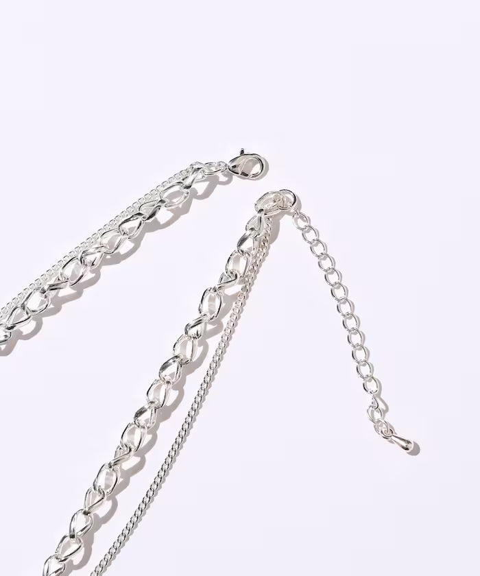 Double Chain Combination Necklace