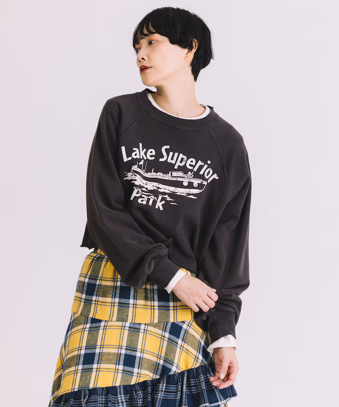 Grunge Cutoff Short Sweatshirt