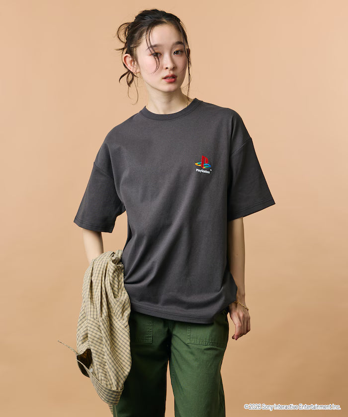 Big Silhouette Back Print Crew Neck T-Shirt/PlayStation Ape Escape 【Limited Edition】