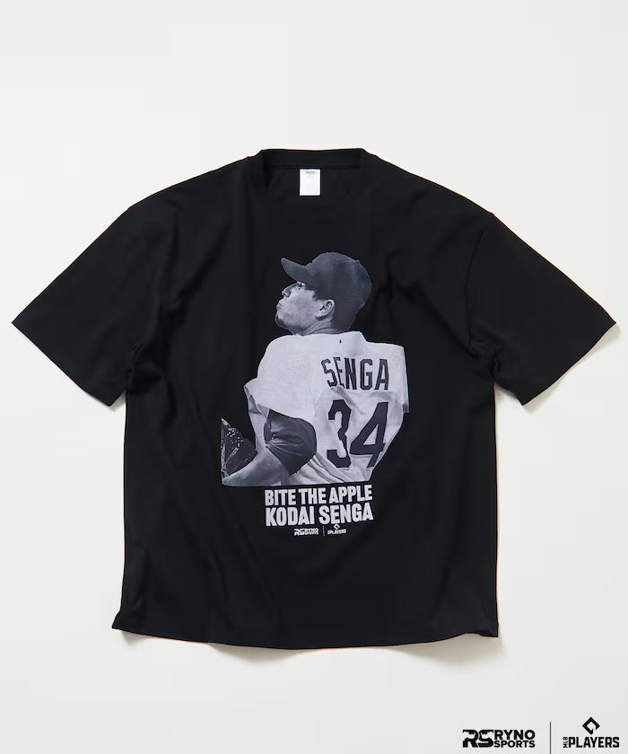 [March 5, 12:00 release] MLB PLAYERS × RYNO SPORTS × FREAK'S STORE special edition [SENGA] CLOSE UP PHOTO TEE - Black