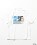 [March 13, 12:00 Release] TBS Drama 'Keizoku' Collaboration 'SHIBATA' Front Print Short Sleeve Crew Neck T-Shirt A - White