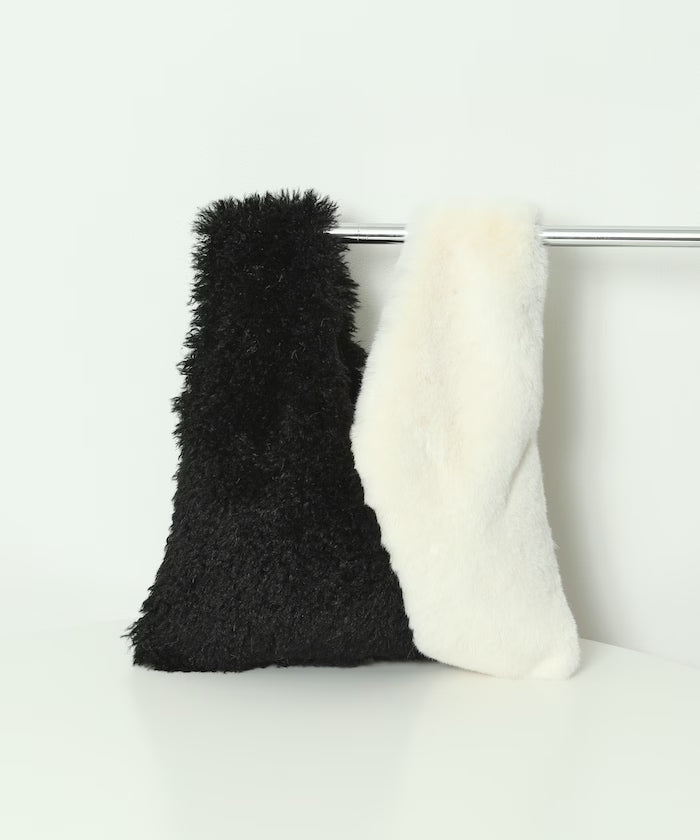 Faux Fur Combination Tote Bag