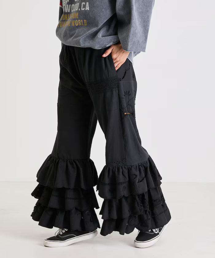 vintage lace tablecloth remake easy pants