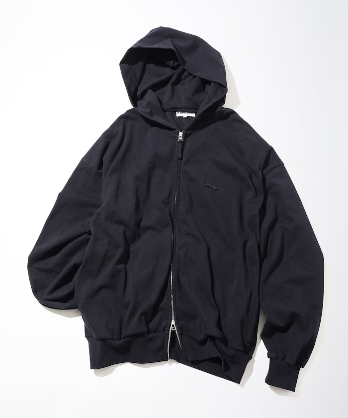 Heavy Weight Jersey Thermal Lined Zip Hoodie - Dark Navy