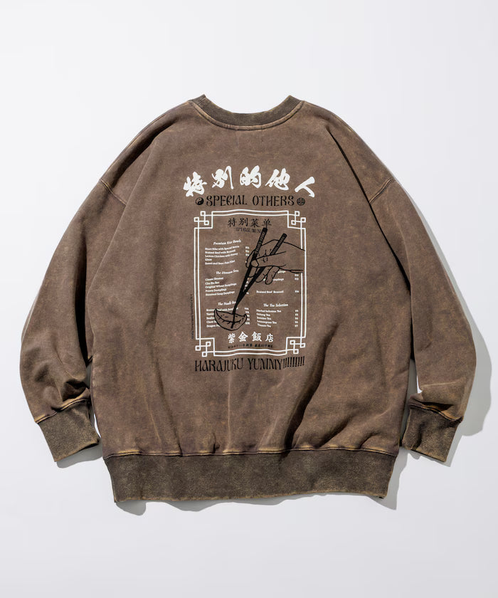 SPE x Purple Gold Hotel x FREAK'S Glow-in-the-Dark Back Print Crewneck Sweatshirt