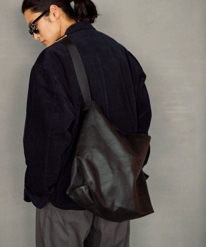 2WAY Leather Messenger Bag / 2WAY Leather Messenger Bag / Cowhide / Water-repellent leather