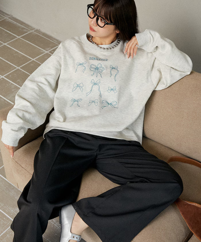 Ribbon Embroidery Crew Sweat Limited Edition