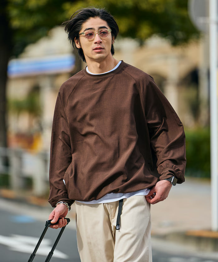 AiRide/Air Ride Relax Fit Raglan Long Sleeve Pullover/Pocketable/Quick Dry/UV Cut [Limited Edition]