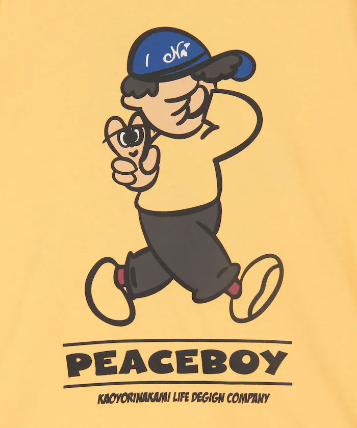 [May 22 12:00 Start of Sales] kaoyorinakami × FREAK'S STORE / Kaoyorinakami Special Order Peace Boy Tee