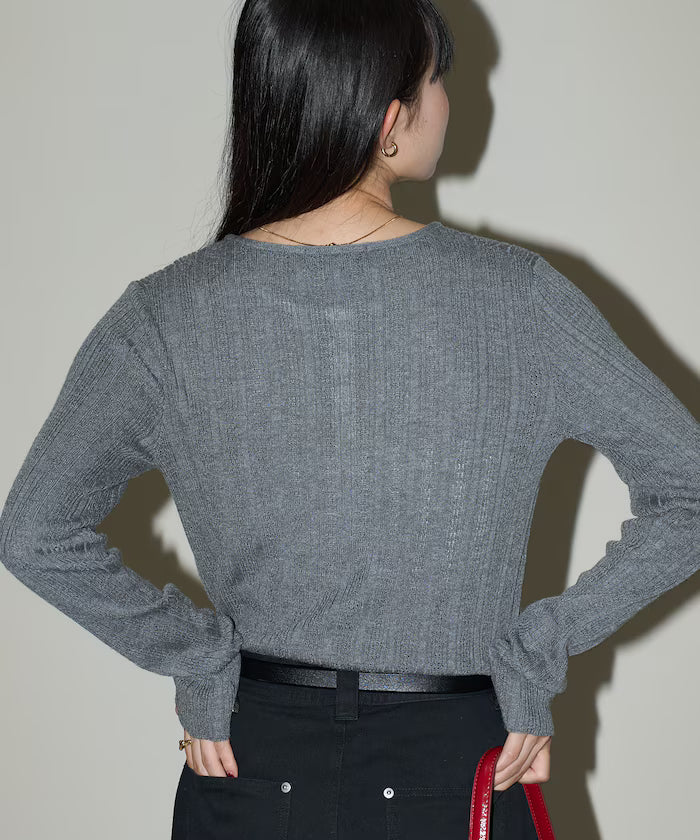 Ribbed Henry Neck Knit Limited Edition